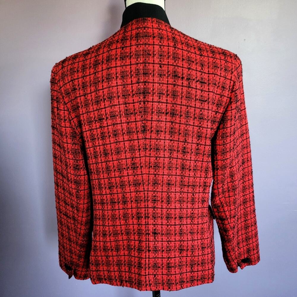 Vintage Saville Suit Petite Tweed Wool Blend Blazer & Adaptations Velvet Skirt - Picture 5 of 13